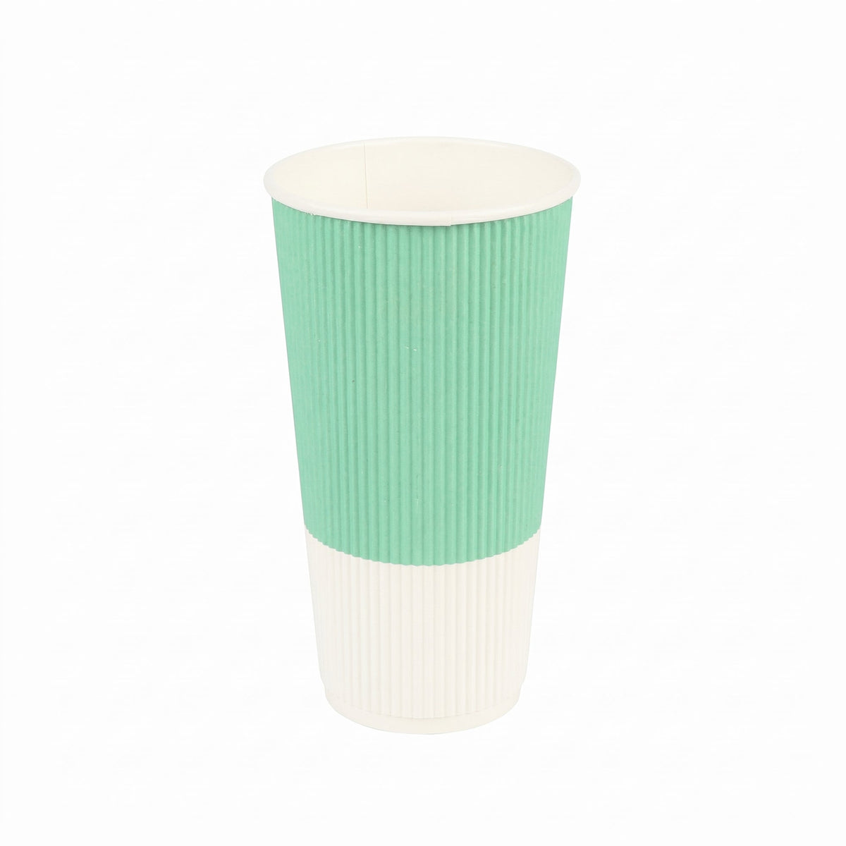 Cups, Hot, 20 Ounce, Paper, Light Green, Ripple Wall,1 - 250 COUNT