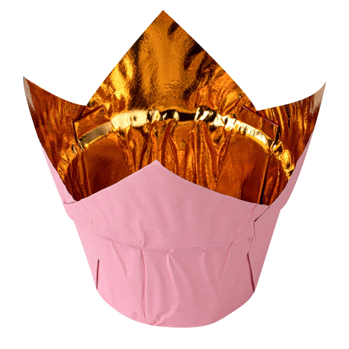 Cups, Baking, 3.90 Ounce, Foil Paper, Pink, Tulip, 3.25 x 3.25 x 3.25 Inch,50 - 1 COUNT
