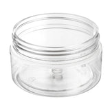 Jars, Candy & Snack, RW Base 4 Ounce, Plastic, Clear, with Black Aluminum Lid, 2.75 x 2.75 x 1.5 Inch,10 - 1 EACH