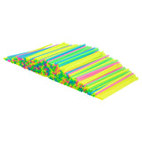 Straws, Spoon, Basic Nature, Plastic, Assorted, 8 Inch, Unwrapped, PLA,100 - 1 COUNT