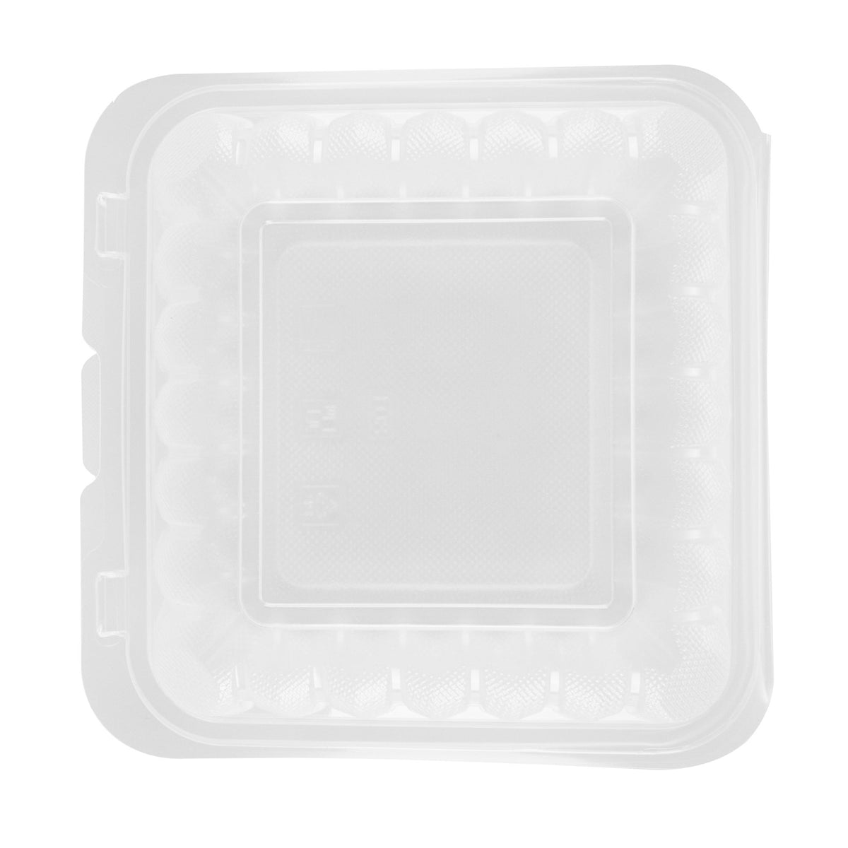 Containers, RW Base 34 Ounce, Microwavable Plastic, Clear, 8 x 8 x 3 Inch, Clamshell, Square,50 - 1 COUNT