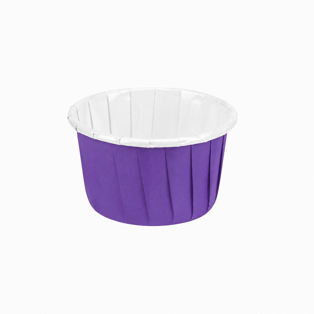 Cups, Baking, 1 Ounce, Paper, Purple, Pleated, Small 2 x 2 x 1.25 Inch, Round,200 - 1 COUNT