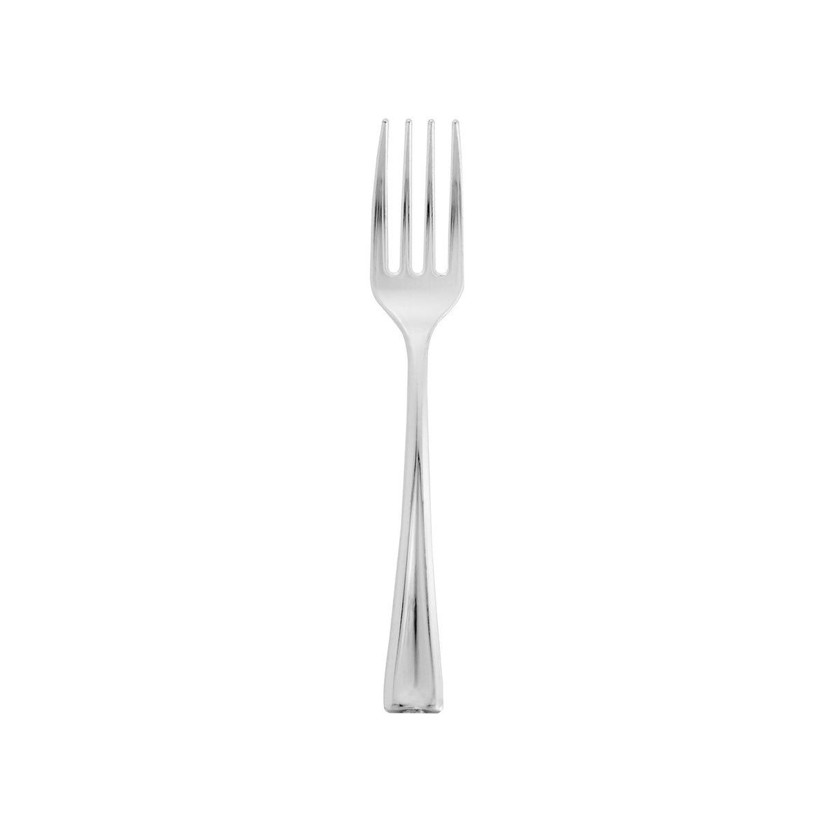 Forks, Mini, Plastic, Silver, 4 Inch,100 - 1 COUNT