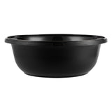 Bowls, Serving, Cater Tek 169 Ounce, Microwavable Plastic, Black, 11.75 x 11.75 x 4.50 Inch, includes Clear Lid, Round,25 - 2 PIECE