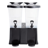 Dispenser, Beverage, 6 Gallon, Double, Black,1 - 1 EACH