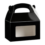 Boxes, Gable & Lunch, Bio Tek 6 x 3.50 x 3.50 Inch, Greaseproof Paper, Black, with Window,25 - 1 COUNT