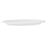 Plates, Pulp Safe 10.5 x 7.75 x 0.75 Inch, Sugarcane & Bagasse, White, Oval,100 - 1 COUNT