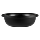 Bowls, Serving, Cater Tek 142 Ounce, Microwavable Plastic, Black, 11.75 x 11.75 x 4 Inch, includes Clear Lid,2 - 25 COUNT