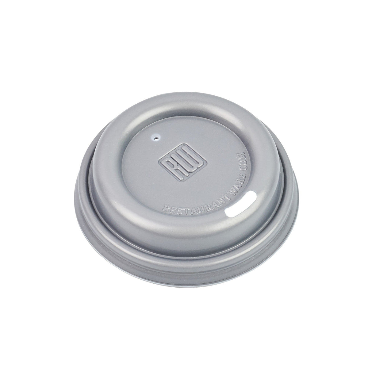 Lids, Flat, Plastic, Pewter Gray,1 - 500 COUNT