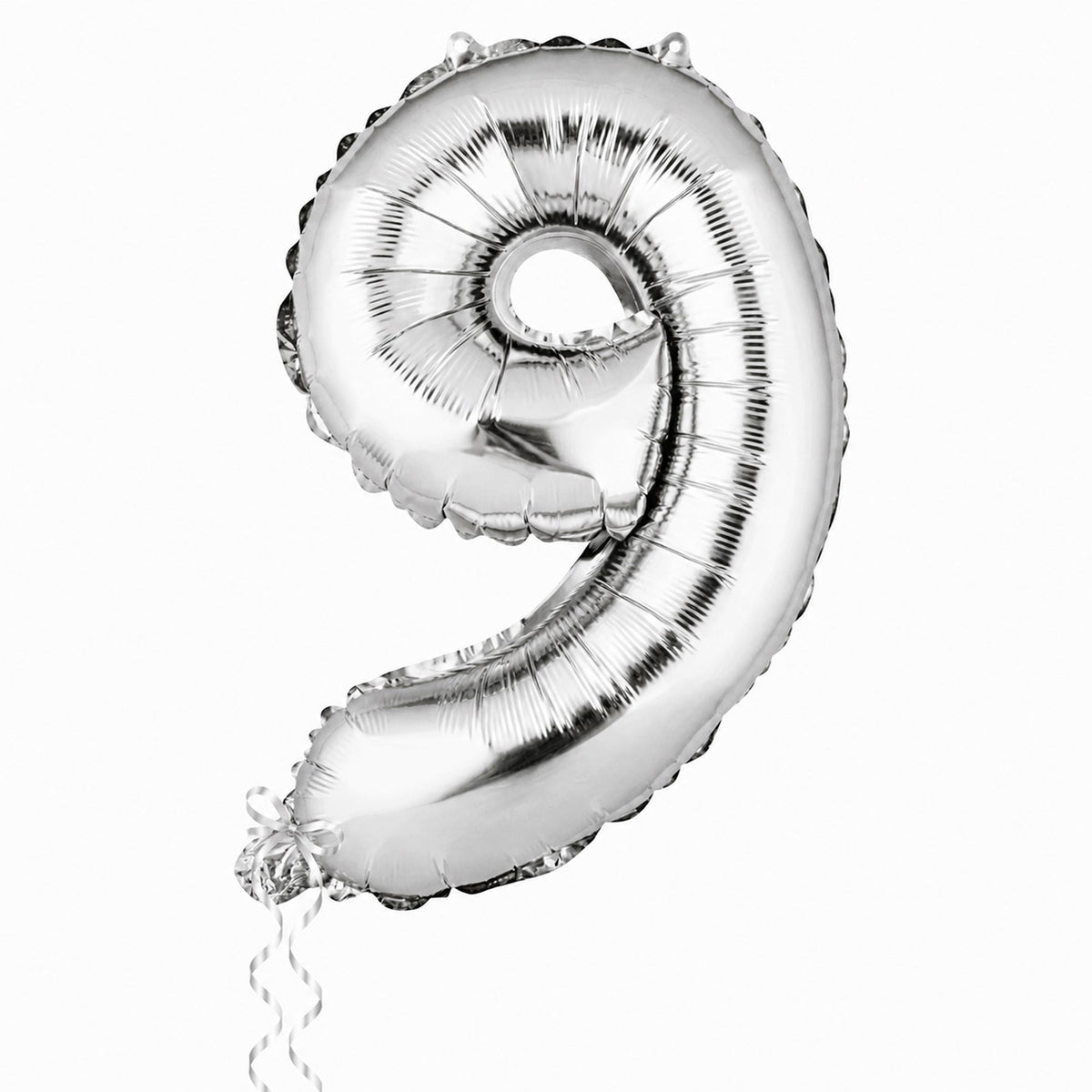 Balloon, Mylar, Balloonify 16 Inch, Number 9, Silver,1 - 1 EACH