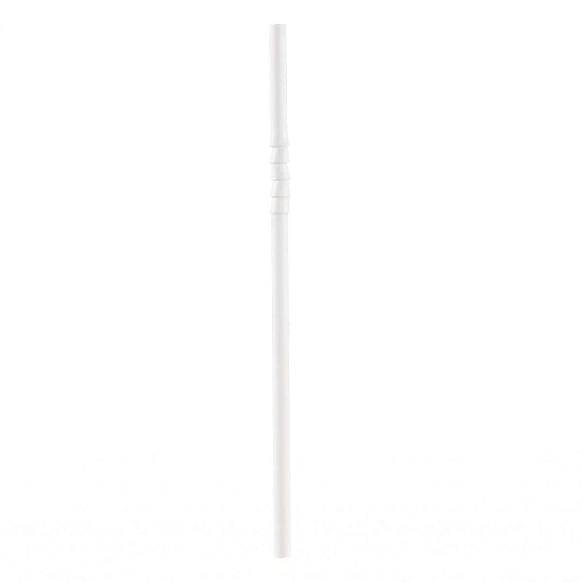Straws, Bendable, Basic Nature, Paper, White, 7.75 Inch, 6 Millimeter Diameter, Unwrapped,10 - 100 COUNT
