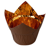 Cups, Baking, Panificio 3.90 Ounce, Foil Paper, Brown, Tulip,50 - 1 COUNT