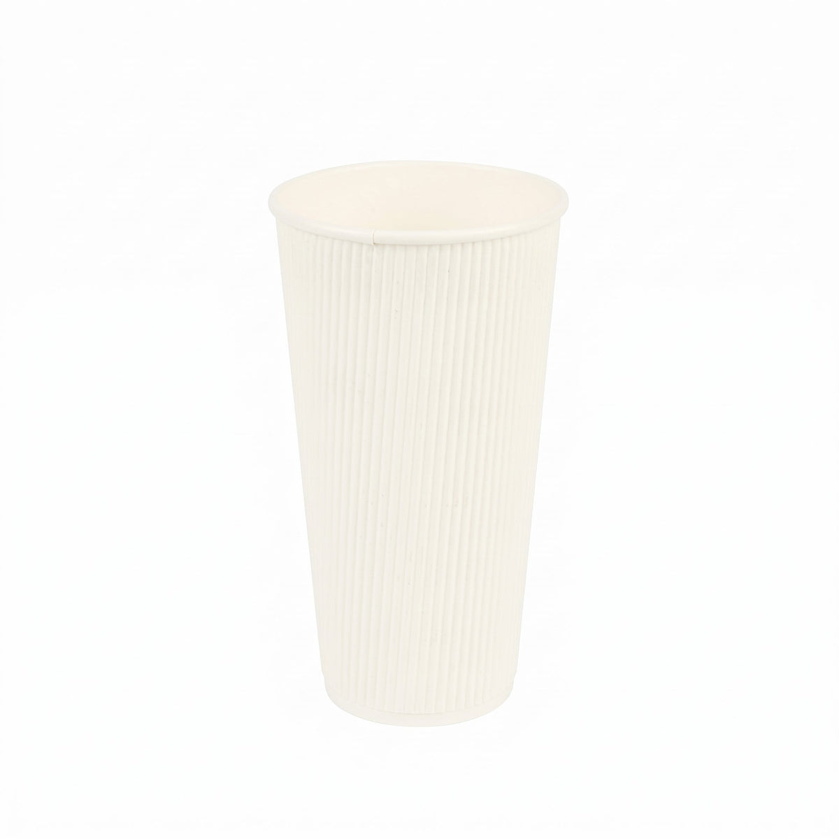 Cups, Hot, 20 Ounce, Paper, Whie, Ripple Wall,1 - 250 COUNT