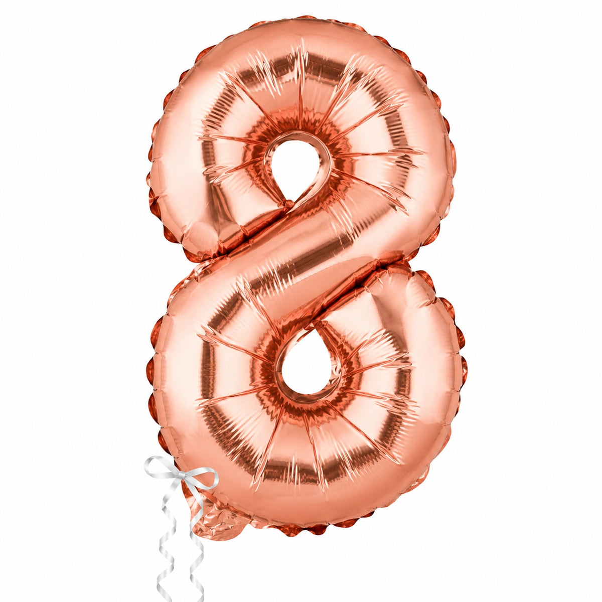 Balloon, Mylar, Balloonify 16 Inch, Number 8, Rose Gold,1 - 1 EACH
