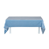 Covers, Table, Table Tek 108 x 54 Inch, Plastic, Blue Gingham, Rectangular,2 - 1 COUNT