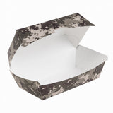 Containers, Hot Dog & Sandwich, Bio Tek 6.75 x 3.50 x 3.50 Inch, Paper, Camouflage, Rectangular,100 - 1 COUNT