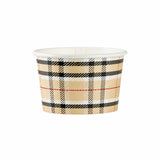 Cups, To-Go, Coppetta 4 Ounce, Paper, Plaid, 3 x 3 x 2.50 Inch,4 - 50 COUNT