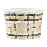 Cups, To-Go, Coppetta 4 Ounce, Paper, Plaid, 3 x 3 x 2.50 Inch,50 - 1 COUNT