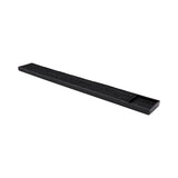 Drain Mat, Bar, Bar Lux 23.75 x 3 x 0.75 Inch, Black, Rubber, No Spill, with Drink Compartment,1 - 1 EACH