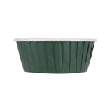 Cups, Baking, 5 Ounce, Paper, Forest Green, Pleated, Large 3.75 x 3.75 x 1.50 Inch, Round,200 - 1 COUNT