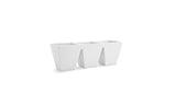 Bowls, 3 Compartment, Kyoto, 6 Ounce, White, Rectangular,6 - 1 COUNT