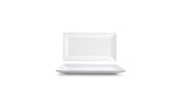Plates, Kyoto, 11 x 6 Inch, White, Porcelain,12 - 1 COUNT