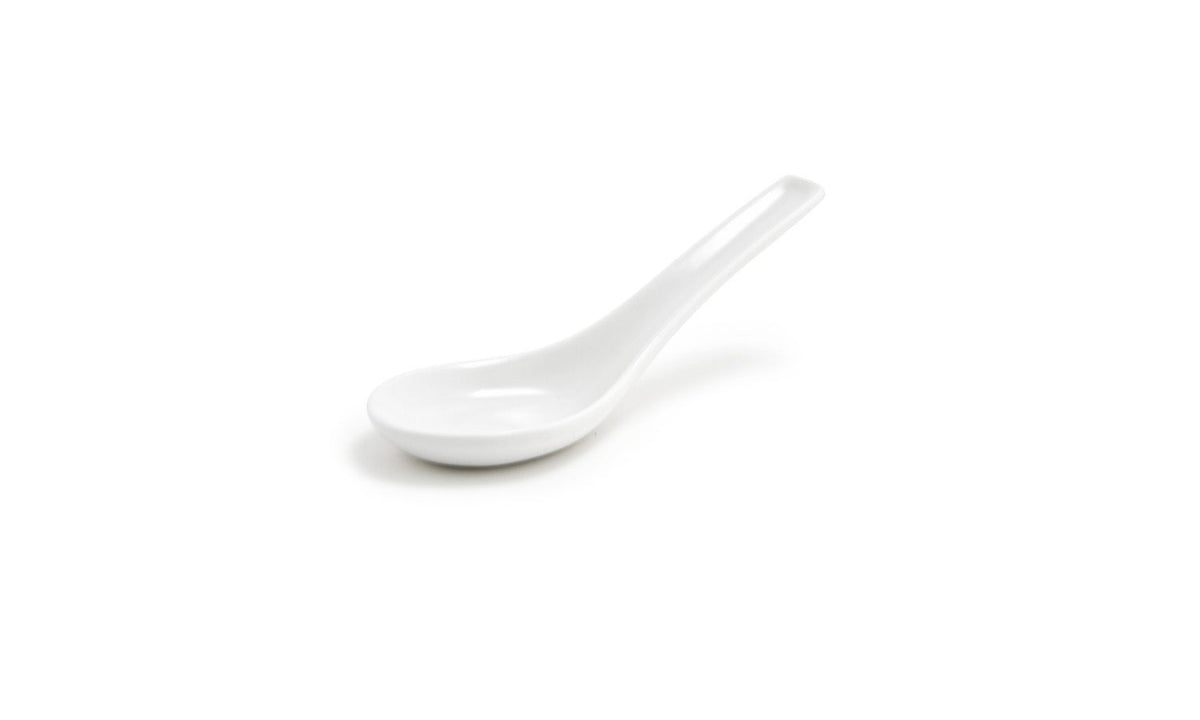 Spoons, Asian, Porcelain, White,12 - 1 COUNT