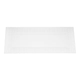 Plates, Maxi Serve 14.25 x 6.25 Inch, Plastic, Clear, with Lace Rim, Rectangular,25 - 1 COUNT
