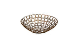 Baskets, Link, Coppered Wireware, 8 Inch, Powder Coated Steel Wire, 8 Linear Inch,6 - 1 COUNT