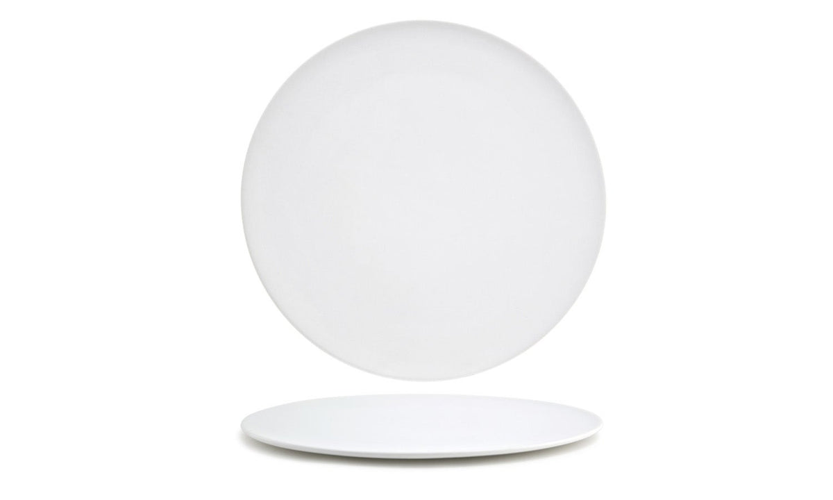 Plates, Porcelain, 11 Inch, White, Round,4 - 1 COUNT