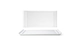 Plates, Nouvelle, 13 x 6.5 Inch, White, Rectangular,6 - 1 COUNT