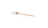Picks, Ball, 4.5 Inch, Wood, Natural & Gold, 4.5 Linear Inch,6 - 100 COUNT