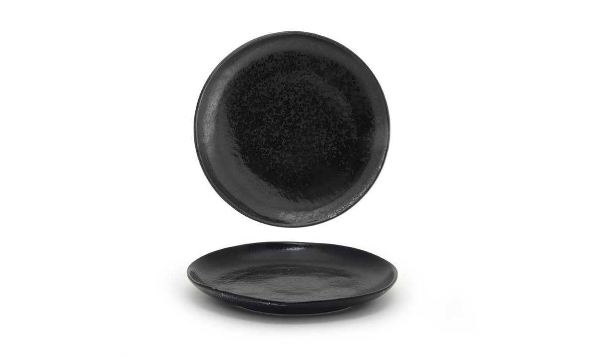 Plates, Porcelain, 8 Inch, Pepper, Round,12 - 1 EACH