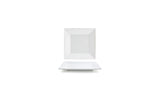 Plates, Kyoto, 6.5 Inch, Wide Rim, White, Undecorated, Square,12 - 1 EACH