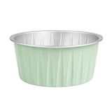 Cups, Baking, 4 Ounce 3.25 x 3.25 x 1.5 Inch, Aluminum, Pistachio Green, Round,1 - 100 COUNT