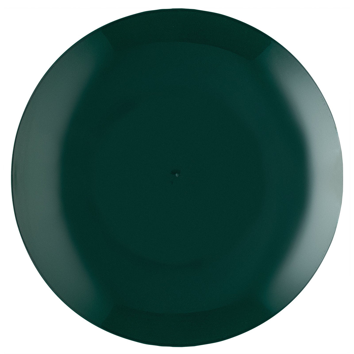 Plates, Moderna 10.25 x 0.75 Inch, Plastic, Forest Green, Round,40 - 1 COUNT