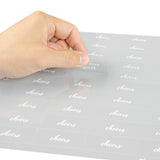Labels, Water-Resistant, 2 x 1 Inch, Clear & White,1 - 100 COUNT