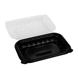 Containers, Thermo Tek 24 Ounce, Plastic, Black, 9 x 6 x 3 Inch, Clamshell,50 - 1 EACH