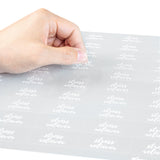 Labels, Water-Resistant, 2 x 1 Inch, Clear & White,1 - 100 COUNT