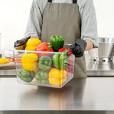 Pans, Food, 12.4 Quart, Half-Size, 12.75 x 10.4 x 8 Inch Clear, Plastic,10 - 1 EACH