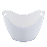 Bucket, Champagne, 7.4 Quart, Oval, Frosted, Plastic,10 - 1 EACH