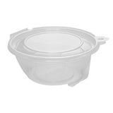 Bowls, Tamper Tek 24 Ounce, Microwavable Plastic, Clear, 6.75 x 6.50 x 2.75 Inch, Round, with Tamper-Evident Lid,100 - 1 COUNT