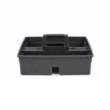 Caddy, Cleaning, 15.25 x 13.25 x 6.75 Inch, 2-Compartment, Black, Plastic, with Handle,1 - 1 EACH