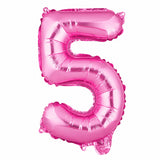 Balloon, Mylar, Balloonify 16 Inch, Number 5, Pink,1 - 1 EACH