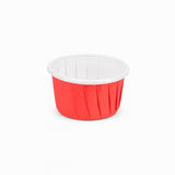 Cups, Baking, 2 Ounce, Paper, Red, Pleated, Medium 2.25 x 2.25 x 1.50 Inch, Round,200 - 1 COUNT