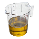 Cup, Measuring, RW Base, 1 Quart, Plastic, Clear, 6.50 x 4.75 x 6 Inch,1 - 1 EACH