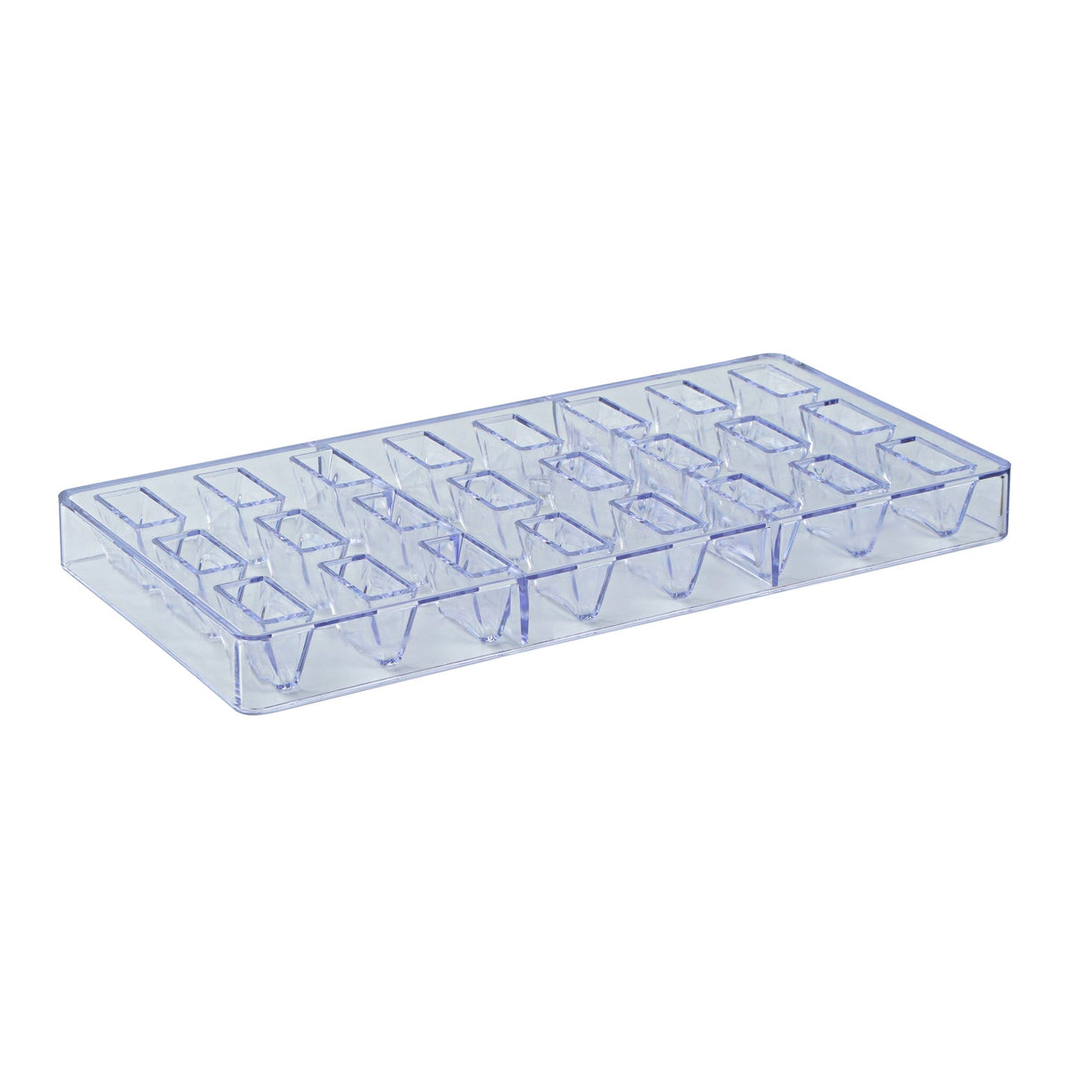 Molds, Candy & Chocolate, Pastry Tek 24-Compartment, Triangle Bar, Polycarbonate,10 - 1 COUNT