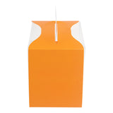 Boxes, Cupcake, 5 x 3.25 x 4 Inch, Plastic with Paper Wrap, Clear & Orange, Rectangle, with Handle & Leaf Accent,1 - 100 COUNT