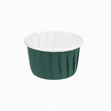 Cups, Baking, 1 Ounce, Paper, Forest Green, Pleated, Small 2 x 2 x 1.25 Inch, Round,200 - 1 COUNT