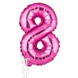 Balloon, Mylar, Balloonify 16 Inch, Number 8, Pink,1 - 1 EACH